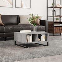 Berkfield Home Coffee Table Grey Sonoma 60x60x30 cm Engineered Wood | Size: 60 x 60 x 30 cm