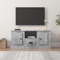 Berkfield Home TV Cabinet Concrete Grey 100x35.5x45 cm Engineered Wood