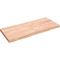 Berkfield Home Wall Shelf Light Brown 140x60x(2-6) cm Treated Solid Wood Oak