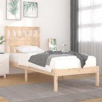 Berkfield Home Bed Frame Solid Wood Pine 100x200 cm in Brown