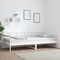 Berkfield Home Day Bed White Solid Wood Pine 90x200 cm