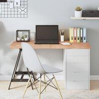 Berkfield Home Table Top Light Brown 120x60x(2-6) cm Treated Solid Wood Oak