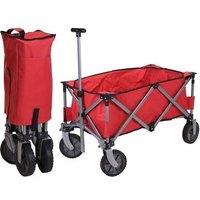 Redcliffs Foldable Beach Trolley Wagon in Red