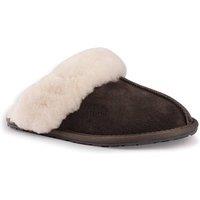 Aus Wooli Australia Sheepskin Wool Shelley Slippers in Grey | Size: 4