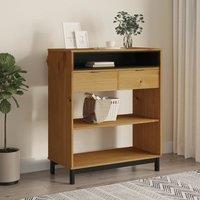 Berkfield Home Bar Table FLAM 92x45x110 cm Solid Wood Pine in Brown | Size: 92 x 45 x 110 cm