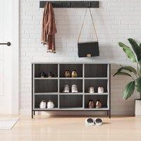 Berkfield Home Shoe Cabinet Grey Sonoma 100x35x70 cm Engineered Wood | Size: 100 x 35 x 70 cm