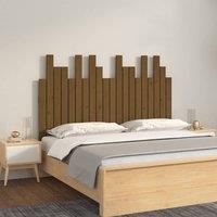 Berkfield Home Wall Headboard Honey Brown 127.5x3x80 cm Solid Wood Pine
