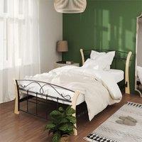 Berkfield Home Bed Frame Black Metal 100x200 cm