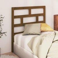 Berkfield Home Bed Headboard Honey Brown 96x4x100 cm Solid Wood Pine | Size: 96 x 4 x 100 cm