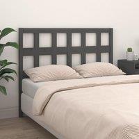 Berkfield Home Bed Headboard Grey 205.5x4x100 cm Solid Wood Pine
