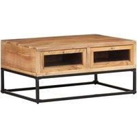 Berkfield Home Coffee Table 90x60x40 cm Solid Acacia Wood in Brown | Size: 90 x 60 x 40 cm