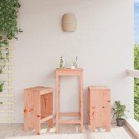 Berkfield Home Bar Stools 2 pcs 40x36x75 cm Solid Wood Douglas in Brown | Size: 40 x 36 x 75 cm