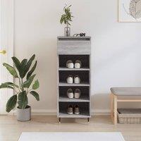 Berkfield Home Shoe Cabinet Grey Sonoma 40x36x105 cm Engineered Wood | Size: 40 x 36 x 105 cm