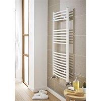 Clifton White Bathroom Towel Rail Vertical 22mm 800mm (H) x 300mm (W)