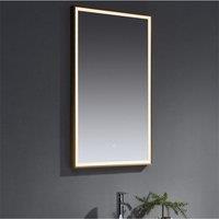 Clifton 100cm Tall LED Bathroom Wall Mirror with Touch Sensor in Natural