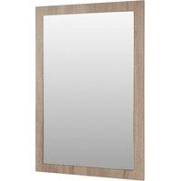 Clifton Sonoma Oak 800 x 500mm Bathroom Mirror in Light Oak