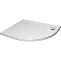 Clifton 900mm x 760mm OFFSET Quadrant Shower Tray - RIGHT- STONE RESIN in White