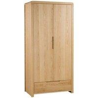 Ashfield Oak Curve Combination Wardrobe in Light Oak