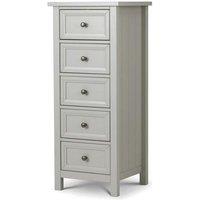 Ashfield Premier Dove Grey 5 Drawers Tall Chest in Mid Grey