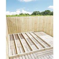 Marlborough 8 x 6 Pressure Treated Timber Base (C16 Graded Timber 45mm x 70mm) in Natural