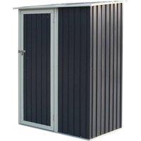 Cheshire 5 x 3 Single Door Metal Pent Shed (Dark Grey) in Dark Grey