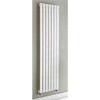 Clifton White Vertical Single Panel Radiator 1200mm (H) x 410mm (W)