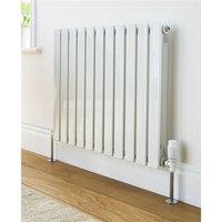 Clifton White Horizontal Double Panel Radiator 600mm (H) x 630mm (W)