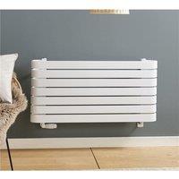Clifton White Horizontal Bathroom Towel Radiator 500mm (H) x 1000mm (W)