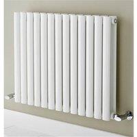 Clifton White Horizontal Double Panel Radiator 600mm (H) x 780mm (W)