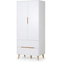 Ashfield Retro White 2 Doors Wardrobe