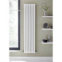 Clifton White Vertical Double Panel Radiator 1800mm (H) x 420mm (W)