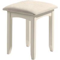 Ashfield Stone White Dressing Stool in Ivory