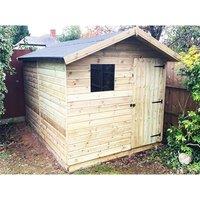 Marlborough 10 x 8 Premier Pressure Treated Apex Shed in Natural