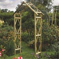 Cheshire Traditional Pressure Treated Arch in Light Oak