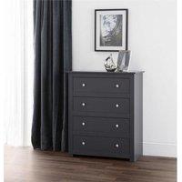 Ashfield Clean Anthracite 4 Drawers Chest in Dark Grey