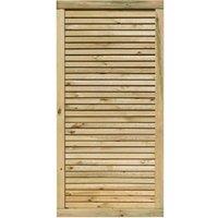 Cheshire 3 x 6 Pressure Treated Contemporary Screen Gate in Natural