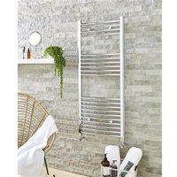 Clifton Chrome Bathroom Towel Rail Vertical 22mm 1000mm (H) x 500mm (W) in Silver