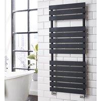 Clifton Vertical Bathroom Towel Radiator 1185mm (H) x 500mm (W) in Dark Grey