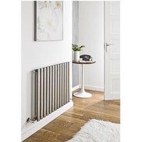 Clifton Stainless Horizontal Single Panel Radiator 600mm (H) x 800mm (W) in Metallics