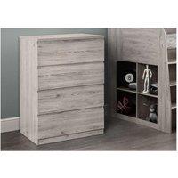 Ashfield Modern Grey Oak 4 Drawers Chest