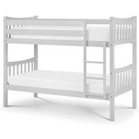 Ashfield Premium Grey Bunk Bed in Pale Grey | Size: Single
