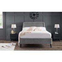 Ashfield Grey Velvet Premium Curved Bed Frame - King
