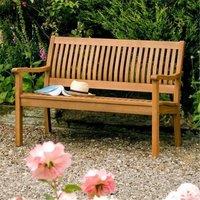 Cheshire 2 Seater Deluxe Willington Garden Bench in Brown