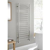 Clifton Vertical Bathroom Towel Radiator 1500mm (H) x 600mm (W) in Metallic Silver