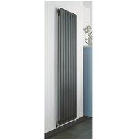 Clifton Anthracite Vertical Single Panel Radiator 1600mm (H) x 550mm (W) in Charcoal