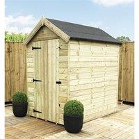 Marlborough 7 x 4 Premier Pressure Treated Apex Shed in Natural