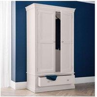 Ashfield Light Grey 2 Doors 1 Drawer Wardrobe