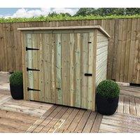 Marlborough 6 x 4 Pressure Treated Tongue & Groove Mobility Scooter Store in Natural