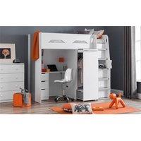 Ashfield White Space Saver Highsleeper Cabin Bed | Size: Single