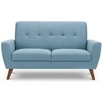 Ashfield Linen Fabric 2 Seater Sofa in Light Blue